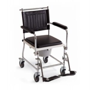 silla de ruedas con inodoro